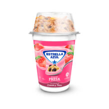 Yogurt Cremoso Fresa con Topping de Granola y Pasas 185 gr